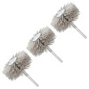 研磨ナイロンホイール ブ ラシ 80グリット 1/4インチシャンク ナイロンホイール - 3個セット
