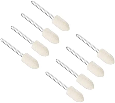フェルト研磨ドリル 8mm直径 テーパバフサンダ (応用：研磨材料用) 10個入り