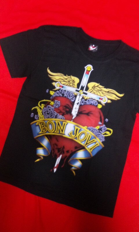 ロックTシャツ BON JOVI ボンジョビ XL(3L位) /バンT/バンドTシャツ/ハードロック/HM/HR/ヘビーメタル/黒/メンズ/夏物