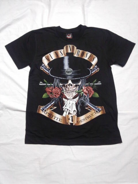 ロックTシャツ　GUNS`N'ROSES ガンズ＆ローゼス　スカルKH　S/M/L/XL/黒/ブラック/バンT/バンドTシャツ/ハードロック/HM/HR/ヘビーメタル
ITEMPRICE