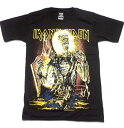 楽天M’s　PLACEアメコミ風　ロックTシャツ　IRON MAIDEN（アイアンメイデン）　 S M L XL　バンT　黒　HM　半袖　ヘビ-メタル　ハード　エディー　黄色　イエロー　ブラック