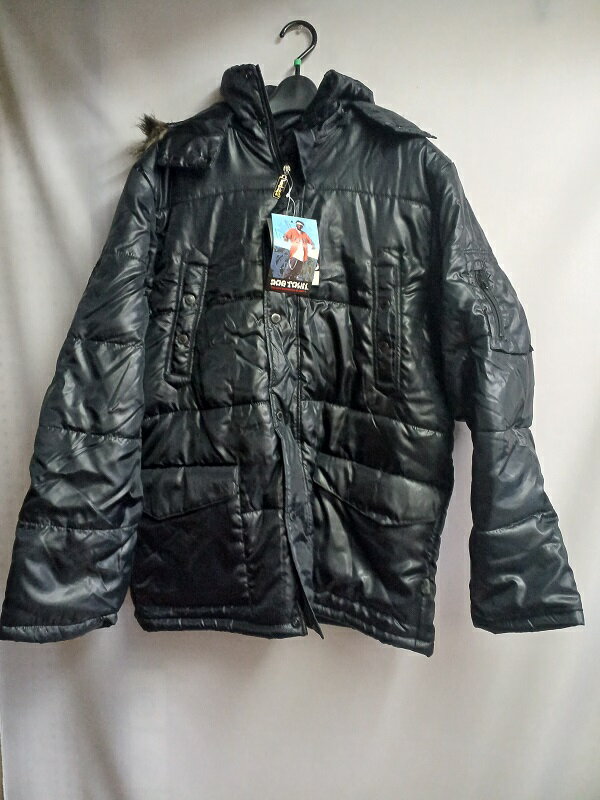 DOG TOWN ドッグタウン お兄系 フード付き 中綿入りジャケット XL 黒 ブラック