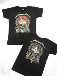 KIDS ロックTシャツ METALLICA(メタリカ) Master of puppets　S（115）/M（130）/L（140）/黒/ブラック/バンドTシャツ/ロックTシャツ/バンT/子供服/ヘビーメタル