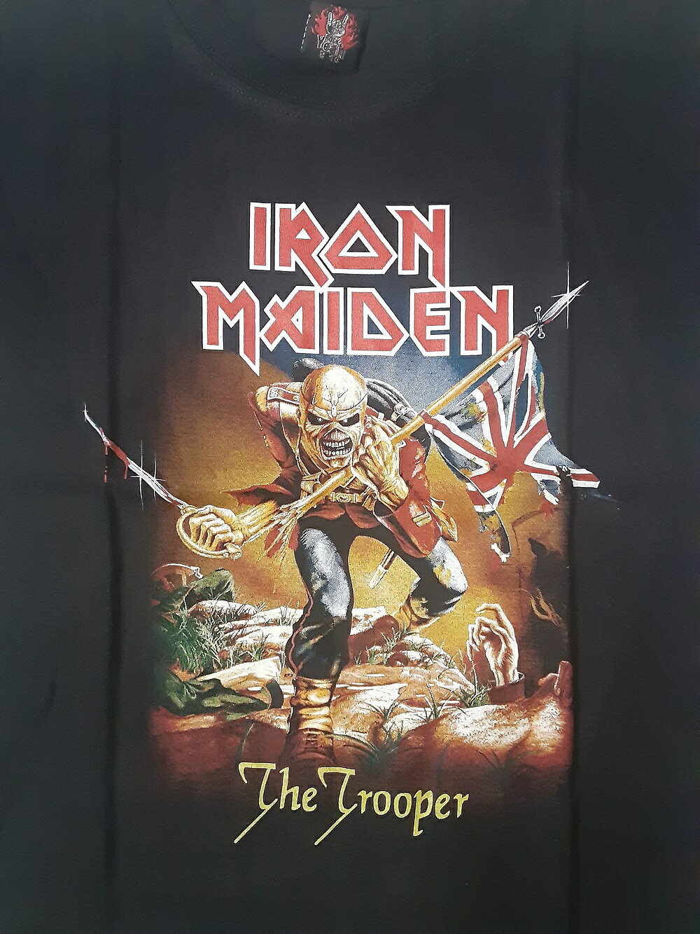 KIDS ロックTシャツ　IRON MAIDEN(アイアンメイデン）THE TROOPER　6-8（115）/8-1...