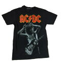 ロックTシャツ AC/DC(エーシーディーシー) 黒 S M L XL ハード ロック ヘビー メタル ブラック