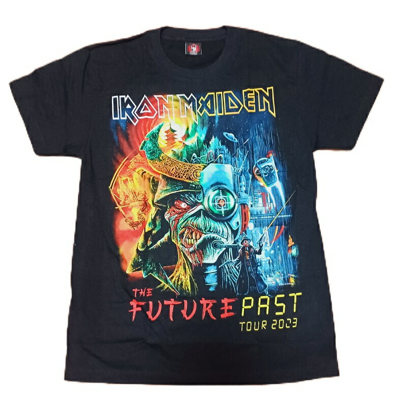 IRON MAIDEN ロックTシャツ　M　L XL アイアン　メイデン バンT 黒 HM 半袖ヘビ-メタル バンド Tシャツ