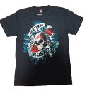 ロックTシャツ　GUNS`N'ROSES ガンズ＆ローゼス　M　L/XL/黒/ブラック/バンT/バンドTシャツ/ハードロック/HM/HR/ヘビーメタル/ドクロ/スカル