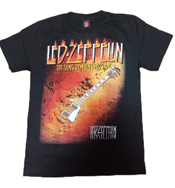 ロックTシャツ LED ZEPPELIN レッドツェッペリン ギター S/M/L/XL /バンT/バンドT/ハードロック/HM/HR/GUITAR