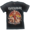 楽天M’s　PLACEIRON MAIDEN ロックTシャツ　S　M　L　XL アイアン　メイデン バンT 黒 HM 半袖 ヘビ-メタル バンド Tシャツ　エディー　相撲 メンズ　夏物