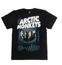 ロックTシャツ Arctic Monkeys(アークティック モンキーズ) S M L 黒/ブラック/バンT/バンドTシャツ/ハードロック/HM/HR/メンズ/夏物/イングランド