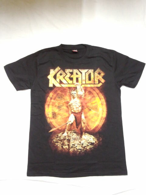 ロックTシャツ　KREATOR クリーター　クリエーター　S/M　黒 ブラック/バンT/バンドT/ハ−ドロック/HM/HR/ヘビ−メタル/ドイツ/ジャーマン