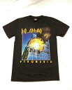 ロックTシャツ Def Leppard(デフ レパード) PYROMANIA S/M/L/XL/黒/ブラック/バンT/バンドTシャツ/ハードロック/HM/HR/ヘビーメタル