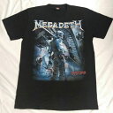 ロックTシャツ　MEGADETH メガデス DYSTOPIA　S/M/L/XL /バンT/バンドT/ハ−ドロック/HM/HR/ヘビ−メタル/スカル