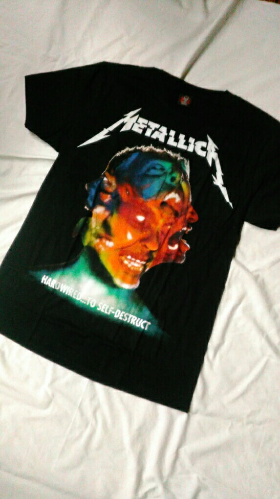 ロックTシャツ　METALLICA(メタリカ) Hardwired... to Self-Destruct　S/M/L/XL /バンT/ヘビ−メタル/ハ−ドロック/HM/HR