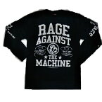 ロックTシャツ　長袖　Rage Against the Machine（レイジ・アゲインスト・ザ・マシーン) S M L XL 黒 バンドTシャツ ロンT ブラック ロサンゼルス LA