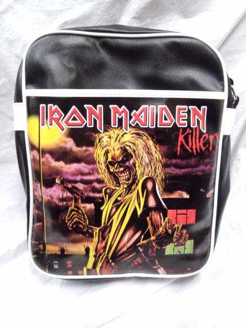 ロック系　ショルダーバッグ　IRON MAIDEN（アイアンメイデン）　KILLERS　黒　ブラック/ハードロック/ヘビーメタル