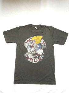 ロックTシャツ　MOTLEY CRUE(モトリークルー）　S/M/L/XL Girls Girls Girls　ダメージプリント仕様　/バンT/バンドT/黒/バイク