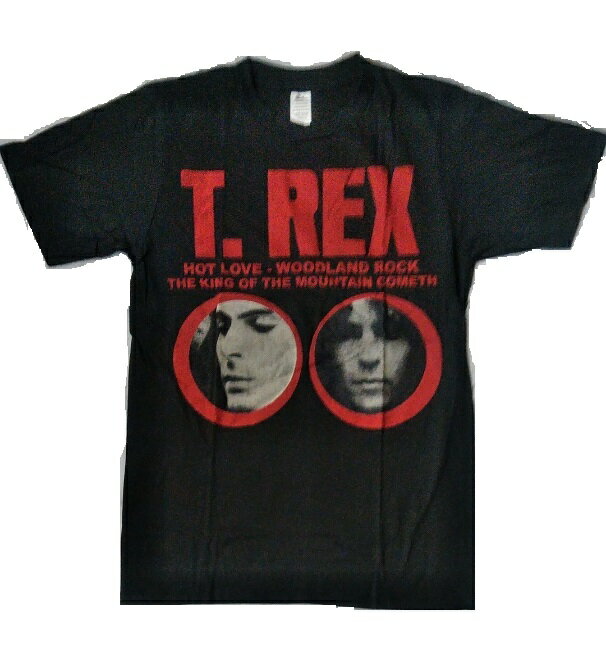 ロックTシャツ　T. Rex（T・レックス）オールドプリント仕様 M L バンT バンドTシャツ グラムロック ハ−ドロック HM HR ヘビ−メタル