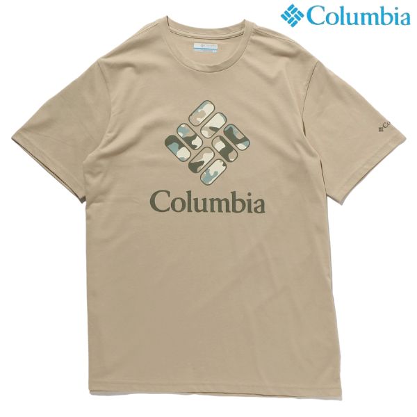 コロンビア Tシャツ ラピッドリッジ グラフィックTシャツ ベージュ Columbia Rapid Ridge Graphic Tee AM0403-273