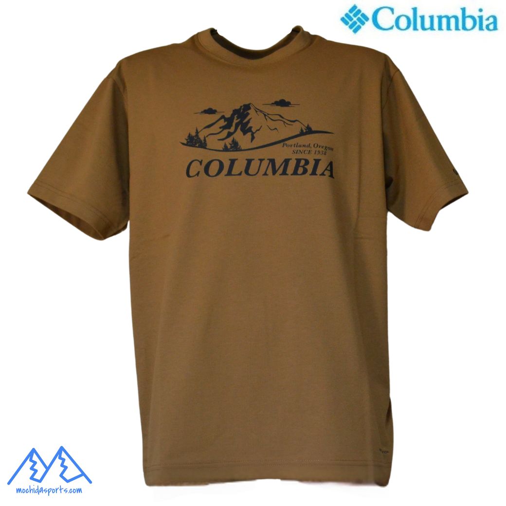乐天商城 - コロンビア Tシャツ ヤハラフォレスト グラフィック ショートスリーブ Tシャツ ライトブラウン Columbia Yahara Forest™ Graphic SS Tee Delta Front Print PM0509 257
