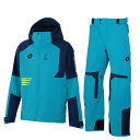 オンヨネ デモ チーム スキーウェア ターコイズ ネイビー Lサイズ Oサイズ ONYONE DEMO TEAM OUTER JACKET&PANTS B.TU...
