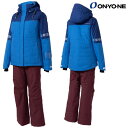 オンヨネ レディース スキーウエア ブルー バーガンディー ONYONE WOMEN'S LADIES' SUIT S.BLUE × BURGUNDY ONS8...