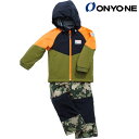 ONYONE オンヨネ キッズ ジュニア スキーウエア サイズ調整 カーキ ブラック オレンジ カモ 迷彩 RESEEDA TODDLER SUIT 100 110 120 RES56300-009339C