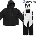 オンヨネ スキーウエア ジャケット ビブパンツ ブラック ホワイト Lサイズ ONYONE MEN'S JACKET & PANTS BLACK WHITE O...