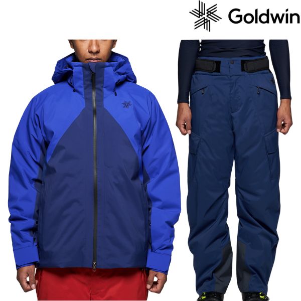 ゴールドウイン スキーウエア Goldwin Similar Color Jacket G13302 DZ G-Solid Color Cargo Wide Pants G33357 DZ ディープブルー ゴールドウィン