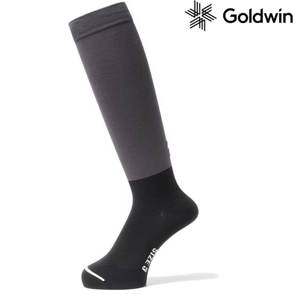 ゴールドウイン スキーソックス シースリーフィット 極薄 ハイソックス GOLDWIN C3fit Ultra Thin Winter High Socks DH ディープチャコール GC23389-DH