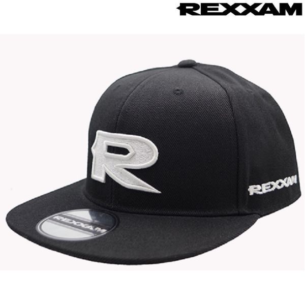 レクザム フラットバイザー キャップ ブラック REXXAM CAP BLACK レクザム REX-CAP03