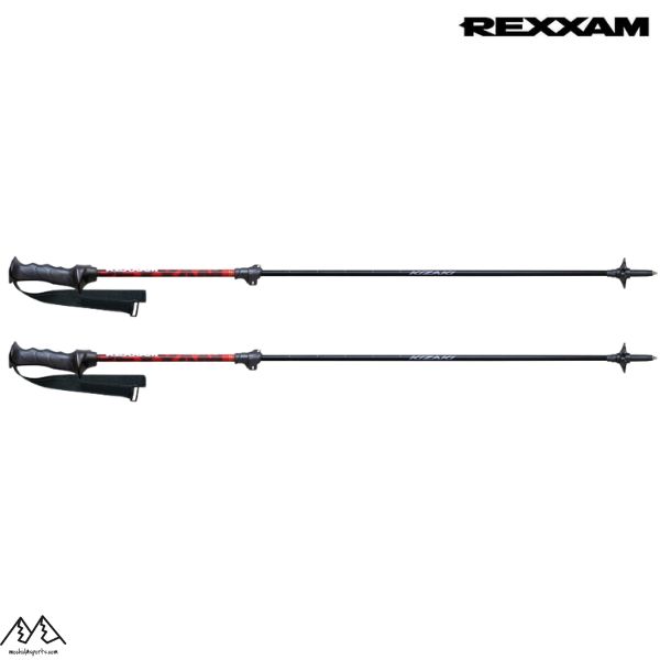 �쥯���� ������Ĵ���� �������ݡ��� ���ȥå� ��å� ���̥������ݡ��� REXXAM SKI POLE 90-120cm �쥰���� YYSP-001-02