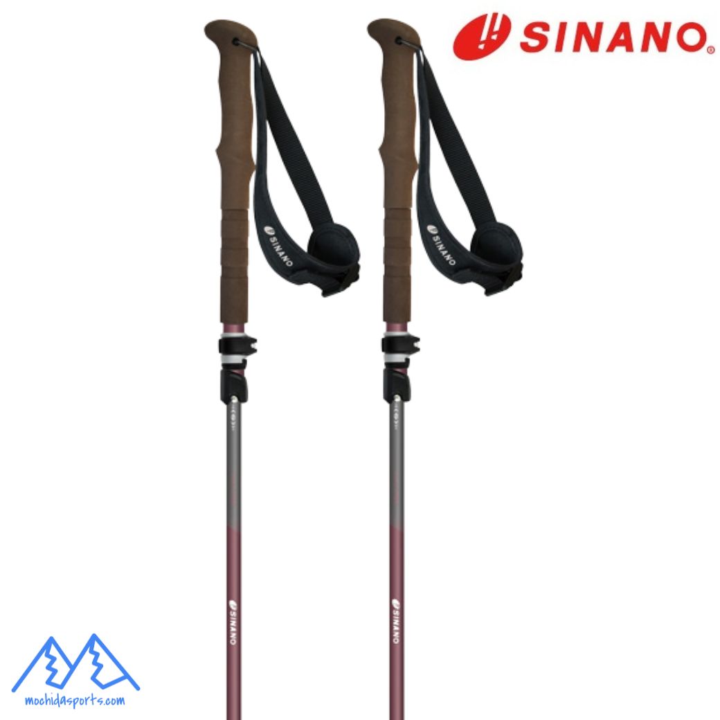 樂天商城 - シナノ トレッキングポール フォールダーTWIST 115 ワイン レッド SINANO FOLDER TWIST 115 WINE フォルダー ツイスト 100-115cm 510308