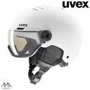 ウベックス スキー 調光バイザーヘルメット ホワイトマット UVEX wanted visor pro V WHITE 56631611(4)