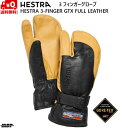 wXg 3tBK[ SAebNX XL[O[u ubN ^ HESTRA 3-FINGER GTX FULL LEATHER Black Tan 33882-100701