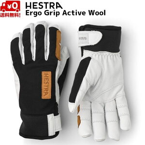 ヘストラ スキーグローブ 薄手 エルゴ グリップ アクティブ ウール ブラック HESTRA ERGO GRIP ACTIVE WOOL Black 31190-100