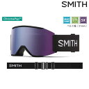 スミス スノーゴーグル スカッド マグ ブラック 調光レンズ ラージフィット アジアンフィット SMITH Squad MAG Black 010274060(4)