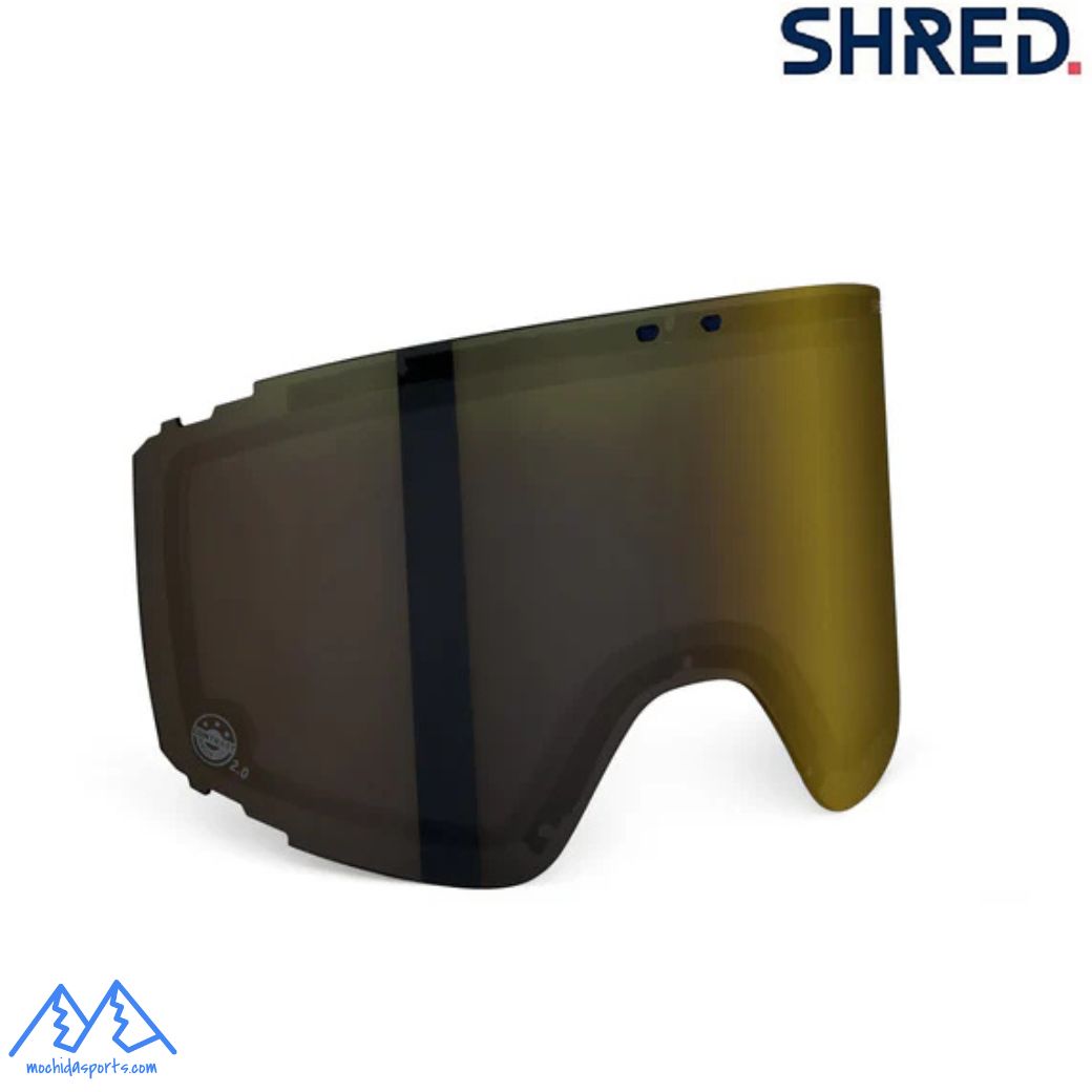 SHRED GRATIFY DOBLE LENS 曇り止めコーティングと 100% UV カットのスペアダブルレンズ カラー:CBL 2.0 GLACIER (VLT 7%)