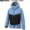 デサントシェルスキージャケット DESCENTE S.I.O SHELL JACKET DWUSJK67 春先やプラスノーでの使用用途を考えたシェルウエア。 身体を包み込むように精巧に形成したミニマムパターン"S.I.O"でさらなる運動性を実現。 素材のTORAINは耐久性に優れ、ロングライフというアプローチによる環境配慮が考えられたアイテム。 FABRIC : TORAIN（ナイロン100%） PROCESSING : 耐水圧 10,000mm 透湿性 10,000g/m2/24h［A-1］　