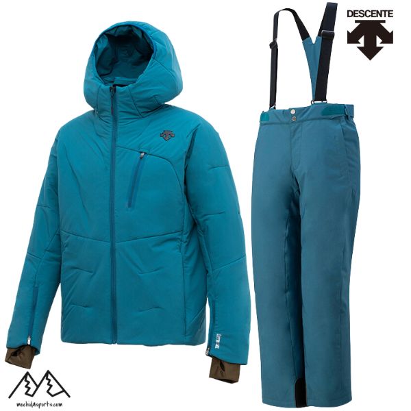 デサント スキーウエア パフジャケット ラクシングパンツ マリンブルー DESCENTE S.I.O×i2C INSULATED PUFF JACKET LAXING INSULATED PANTS MBL DWUWJK56-MBL-DWMWJD74-MBL