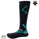 デサント スキーソックス ブラック ブルー DESCENTE SKI SOCKS DWAWJB60-MLB