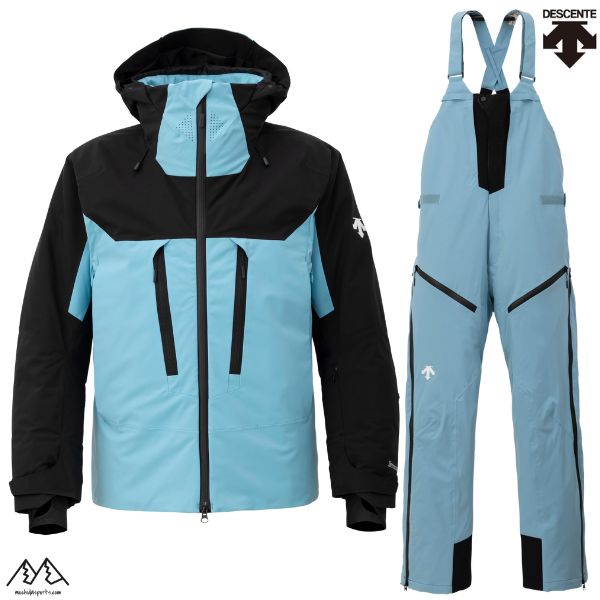 ⚫︎専用です美品⭐︎DESCENTE⭐︎110 デサントスキーウェア上下セット黄色水色 DESCENTE GOLF デサント メンズ スキー ウェア上下セット MENS SUIT