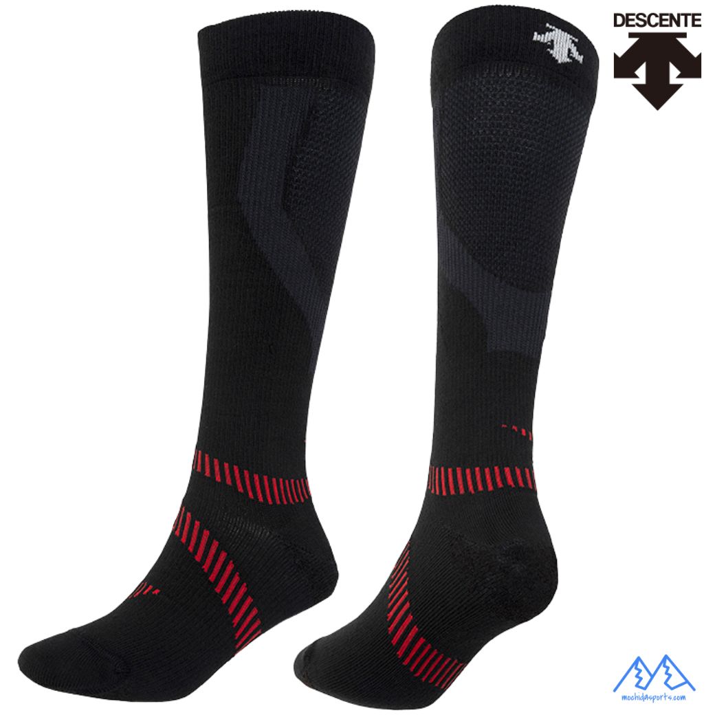 樂天商城 - デサント スキーソックス ヒートナビ ブラック DESCENTE MOVE SOCKS FOR SKI HEAT NAVI DW4FSO50U-BK00