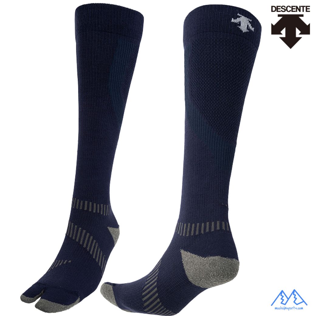 樂天商城 - デサント タビ型 スキーソックス ネイビー DESCENTE MOVE SOCKS FOR SKI TABI DW4FSO51U-NV00