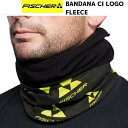 フィッシャー フリース ネックチューブ バンダナ ブラック FISCHER BANDANA CI LOGO FLEECE K G36422