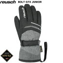 ロイシュ ゴアテックス ジュニア スキーグローブ REUSCH BOLT GTX JUNIOR ロイッシュ ブラック / ブラックメランジ 49613057721 その1