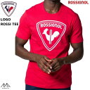 ロシニョール コットン プリント Tシャツ カーマイン レッド ROSSIGNOL LOGO ROSSI TEE CARMIN 307 RLKMY04-CA