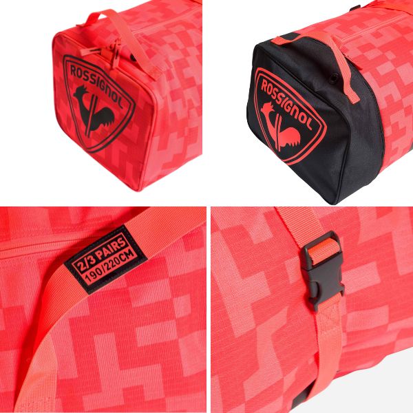 �����˥硼�� 3���� 2���������������� ROSSIGNOL HERO SKI BAG 2/3P ADUSTABLE 190/220 ������������ RKLB106