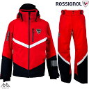 ロシニョール スキーウエア セット レッド ROSSIGNOL DEMO JACKET & PANTS RLNJJ02-RD-RLNJP02-RD