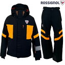 ロシニョール スキーウエア デモチーム セット ブラック オレンジ ROSSIGNOL DEMO TEAM JACKET & PANTS RLNJJ12-BK-...